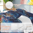 thumbnail image 2 of Christmas Bedding Duvet Cover Set Queen Size 4 Pieces Santa Claus Sleigh Reindeer Aurora Oil Painting Bedding Set with Zipper Closure, 1 Comforter Cover 90x90 Inches 1 Flat Sheet & 2 Pillow Cases, 2 of 9