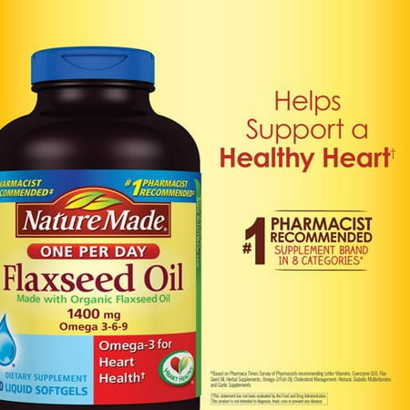 Nature Made Flaxseed Oil 1,400 mg., 300 Softgels