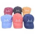 thumbnail image 2 of pitrice Letter Embroidery Baseball Cap Cotton Washed Baseball Cap For Men Women Hip Hop Dad Hat Golf Caps No.1, 2 of 2