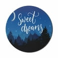 thumbnail image 1 of Saying Mouse Pad for Computers, Dreams Night Wish Typography over the Landscape with Trees Silhouettes, Round Non-Slip Thick Rubber Modern Gaming Mousepad, 8" Round, Multicolor, by Ambesonne, 1 of 2