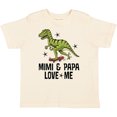 thumbnail image 3 of Inktastic Mimi and Papa Love Me Grandchild Dinosaur Boys Toddler T-Shirt, 3 of 5
