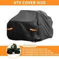 thumbnail image 2 of Housse de Protection pour Kawasaki Brute Force 750, Imperméable, 4 Roues, Noir, 2 of 6