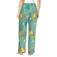 thumbnail image 3 of Naloa Happy Summer Print Women’s Ultra-Soft Comfy Pajama Lounge Pants with Pockets & Drawstring, 3 of 8