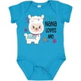 thumbnail image 3 of Inktastic Nana Loves Me Cute and Happy Llama Boys or Girls Baby Bodysuit, 3 of 5