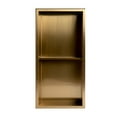 thumbnail image 6 of ALFI brand ABNP1224-BG 12" x 24" Brushed Gold PVD Stainless Steel Vertical Double Shelf Shower Niche, 6 of 10