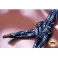 thumbnail image 4 of Western Horse Halter 5/16 Braided Poly Rope Royal Blue Yellow Hilason, 4 of 5