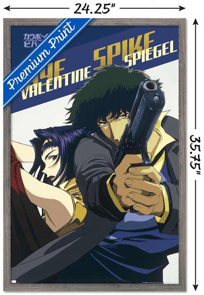Cowboy Bebop - Spike & Faye Wall Poster, 22.375" x 34", Framed