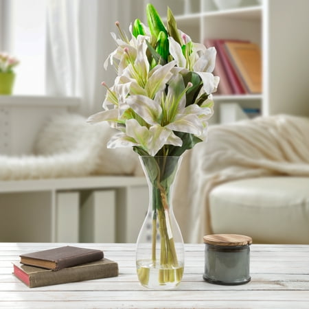 centerpiece floral arrangement artificial vase faux lily fake pure tall weddings shower flowers decor garden water dialog displays option button