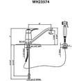 thumbnail image 2 of Whitehaus Metrohaus Single Lever Faucet with Matching Side Spray, 2 of 2