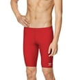 thumbnail image 1 of Speedo Men's Adult Swimsuit Jammer Endurance+ Solid - Speedo Red, Size: 42, 1 of 2
