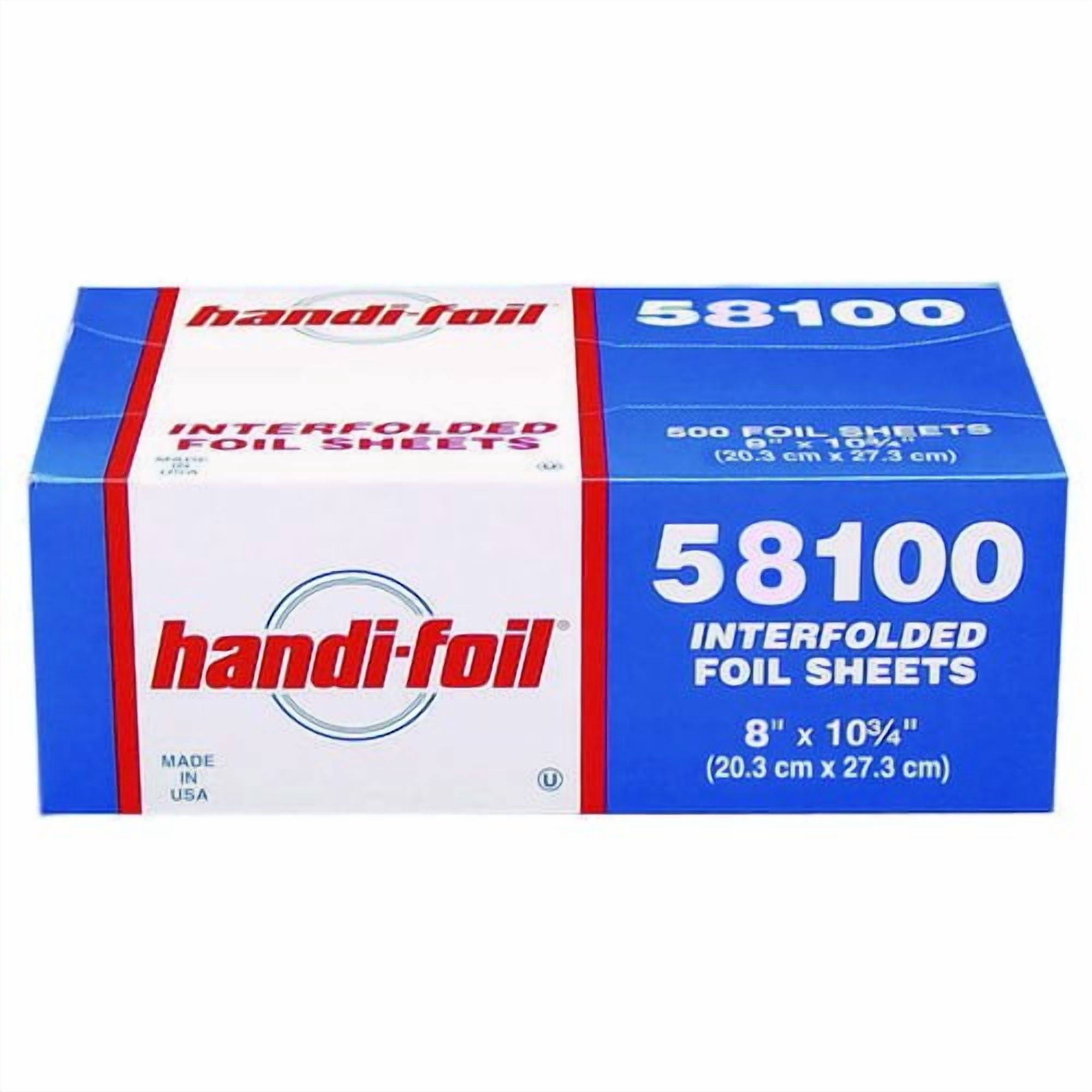 Reynolds Wrap Interfolded Aluminum Foil Sheets - 9" X 10.75", Case Of 3000 (6 Packs Of 500)