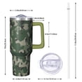 thumbnail image 2 of Camouflage 40oz Tumbler– Stainless Steel Insulated Tumbler with Handle and Straw, Large Capacity Travel Cup for Hot & Cold Drinks, 2 of 6