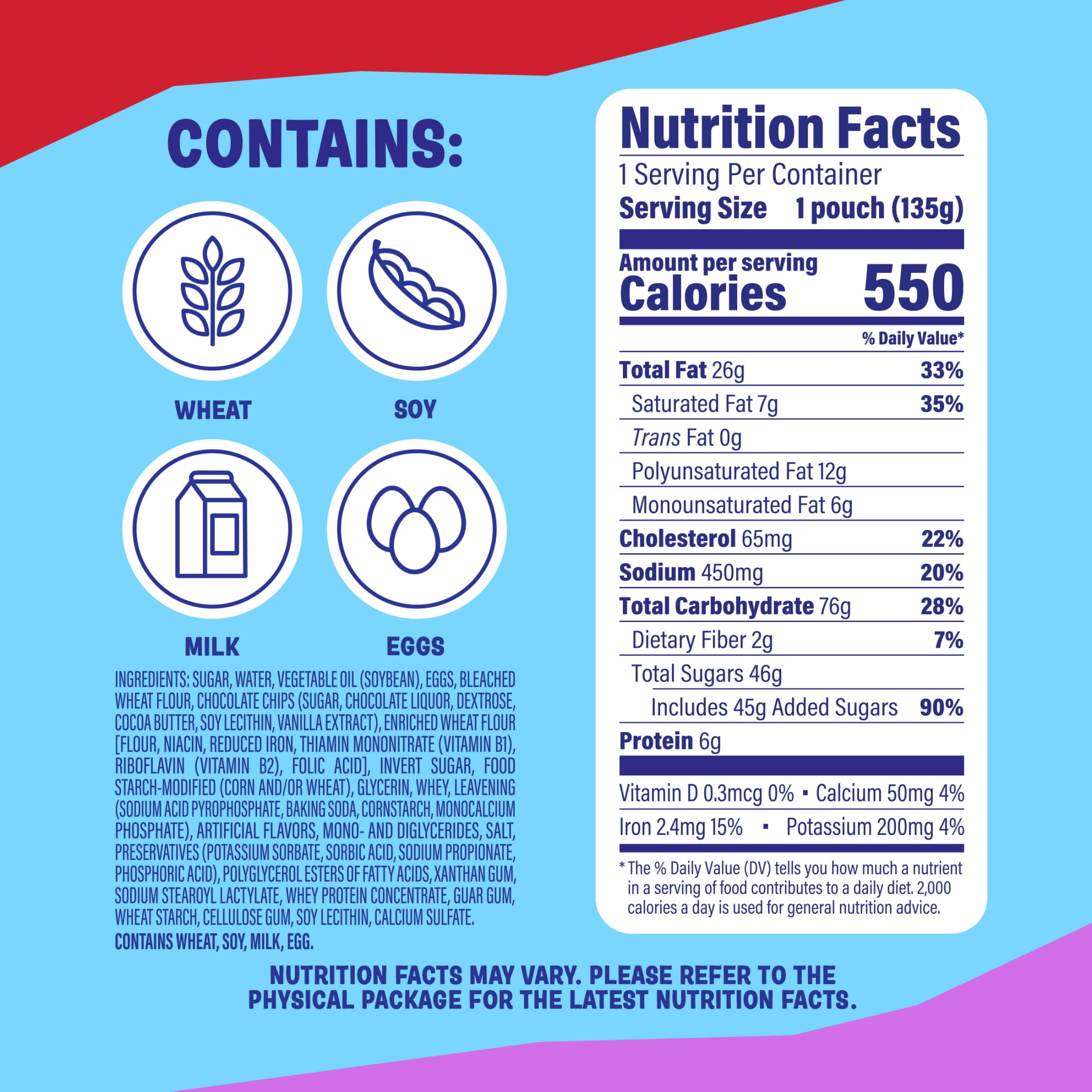 Little Bites Feelin' Chocolate Chippy Biggie Muffins, 4 Count, Chocolate Chip Muffins, 4.75 oz Pouch