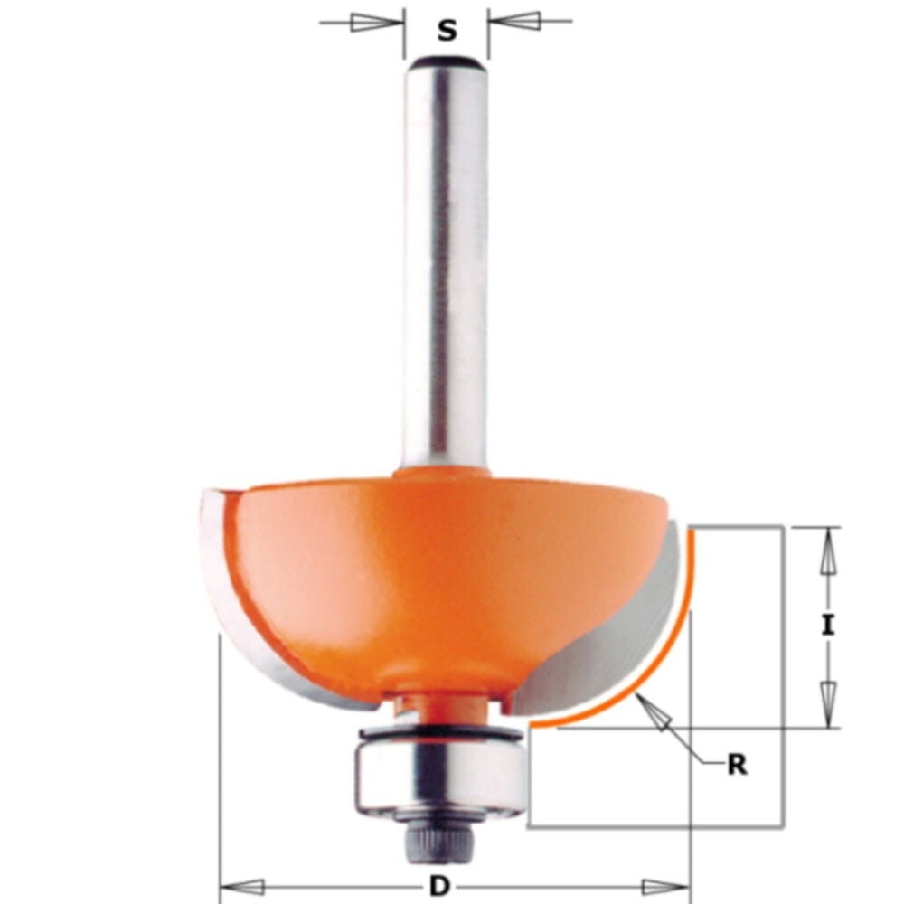CMT 837.850.11 Cove Bit for Routers with 1/2-Inch collet