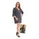 thumbnail image 1 of Vestido Para Mujer Zise Plus Casual Formal Rayado Azul azul marino 36 Incógnita 560086, 1 of 2
