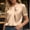Khaki, variant on 2026 Summer Women's Knot Neck Short Sleeve Blouse, Satin Rolled Cuff Casual Work Top for Office and Business Casual
