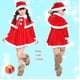 thumbnail image 1 of Disfraz de Papá Noel para niños y niñas, traje de Cosplay de elfo verde, carnaval, fiesta, Festival, Navidad, Año Nuevo, conjunto de ropa elegante, 1 of 7