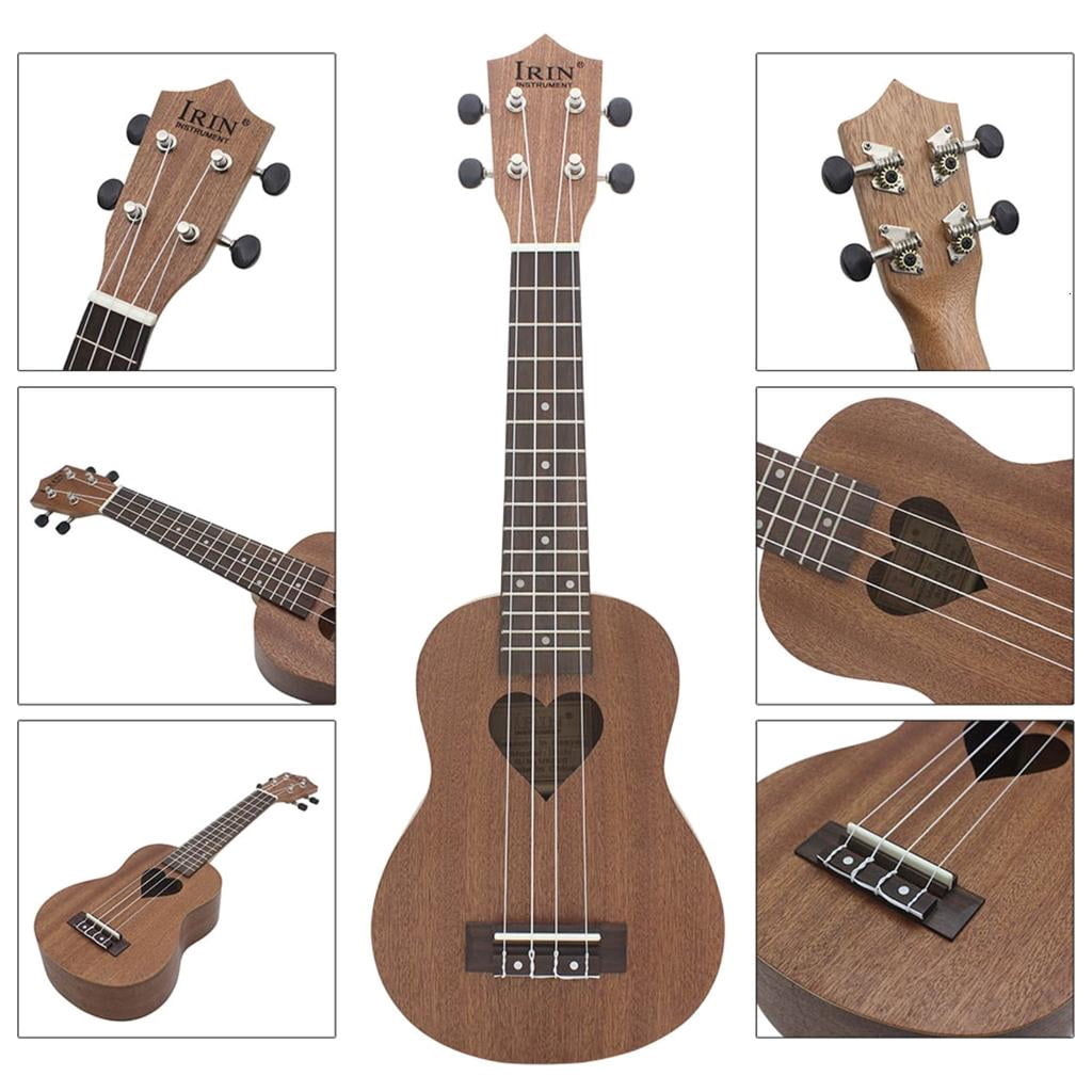 CEORPER Soprano Ukulele 21Inch Ukelele Instrument Hawaiian Wood Ukelele Concert Ukulele