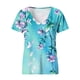 thumbnail image 4 of Moda Mujer Cuello en V Manga corta Impresión Jersey Blusas sueltas Tops Camiseta OAVQHLG3B Store lin121212, 4 of 4