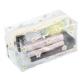 thumbnail image 4 of 1 Pc Bolsa de Maquillaje Transparente para Mujeres para Vacaciones y Viajes de Negocios Blanca, 4 of 4