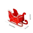 thumbnail image 4 of Meggemo Mini Wooden Christmas Sleigh - Tabletop Scene Decor For Home Window & Shelf, Christmas Holiday Ornament, 4 of 4
