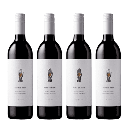 Hand on Heart Non-Alcoholic Cabernet Sauvignon 4-Pack (750ml)