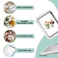 thumbnail image 2 of Instant Ice Cream Maker, Rolled Ice Cream Maker, Frozen Yoghurt Plate Instant Gelato Pan/Roll, Homemade DIY for Fun Parent-Child Activities Families, with 2 Shovel White, 2 of 5
