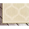 thumbnail image 6 of Unique Loom Outdoor Trellis Collection Area Rug - Moroccan (7' 1" x 10' Rectangle Beige and Olive/Beige), 6 of 6