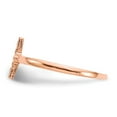 thumbnail image 3 of 14k Rose Gold Ring Themed Polished & D/C Cross, 3 of 6
