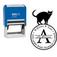 thumbnail image 1 of Custom Return Address Stamp Cat Lover Designer Self Inking Rubber Stamp Personalized Stamper Pre Inked Printtoo, 1 of 1