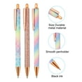 thumbnail image 3 of Unique Bargains 9 PCS Ballpoint Pens, Metal Retractable Click Ball Pens, 1mm Black Ink Medium Point and Office Supplies, 3 of 6