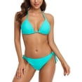 thumbnail image 1 of Charmo Woman Triangle Two Piece Bikini Set Swimsuit Ladies Swimwear, 1 of 5