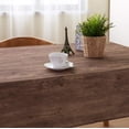 thumbnail image 5 of Nvzi Wood Grain Printed Rectangle Tablecloth-Polyester Dust-Proof Kitchen Dining Table Cloth- Great for Buffet Table, Parties, Holiday Dinner, Wedding & More (55.11 x 78.74 inch ( 140 x 200 cm)), 5 of 5