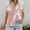 Pink, variant on Tops for Women Button Down V Neck Cotton T-Shirt Fashion Casual Solid Sleeve Tops 2025 Summer Casual Blouse