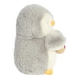 thumbnail image 3 of Aurora - Small Gray PomPom Penguin - 7.5" Holiday Donut - Festive Stuffed Animal, 3 of 5