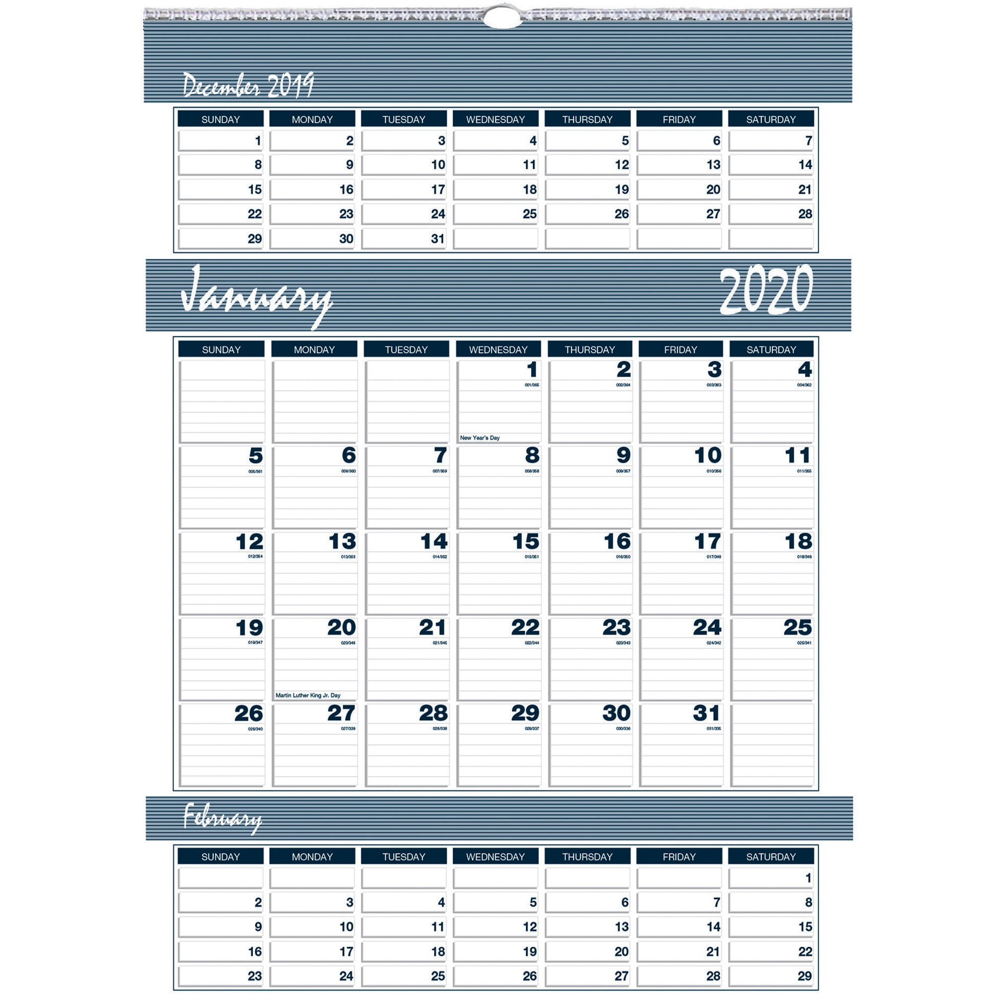 House of Doolittle, HOD343, Bar Harbor Triple Month Wall Calendars, 1