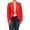 Red, variant on Women's Plus Size Casual Long Sleeves Open Front Solid Office Work Wear Blazer Jacket