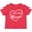 Red, variant on Inktastic I Love My Meemaw in White Chalk Heart Boys or Girls Toddler T-Shirt