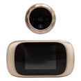 thumbnail image 3 of Mirilla inteligente con pantalla LCD de 2,8 pulgadas, cámara y timbre para seguridad del hogar, color dorado, 3 of 14