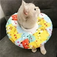 thumbnail image 2 of FANTADOOL Durable Soft Cozy Elizabeth Circle Collar, Adjustable Neck Collar Cotton Waterproof Pet Cone E-Collar with Cute Pattern for Cat and Dog, 2 of 6