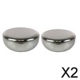 thumbnail image 1 of Juego de cuencos de acero inoxidable, 2 piezas, moderno, 1 of 8