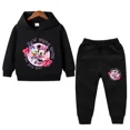 thumbnail image 3 of Ropa de primavera para niños, suéter con capucha de manga larga para niñas de Frozen Elsa, conjunto de 2 piezas de sudadera y pantalón para niños pequeños, 3 of 5