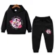 thumbnail image 3 of Ropa de primavera para niños, suéter de manga larga con capucha y pantalón de Frozen Elsa para niñas, conjuntos de 2 piezas, ropa para niñas pequeñas, 3 of 5