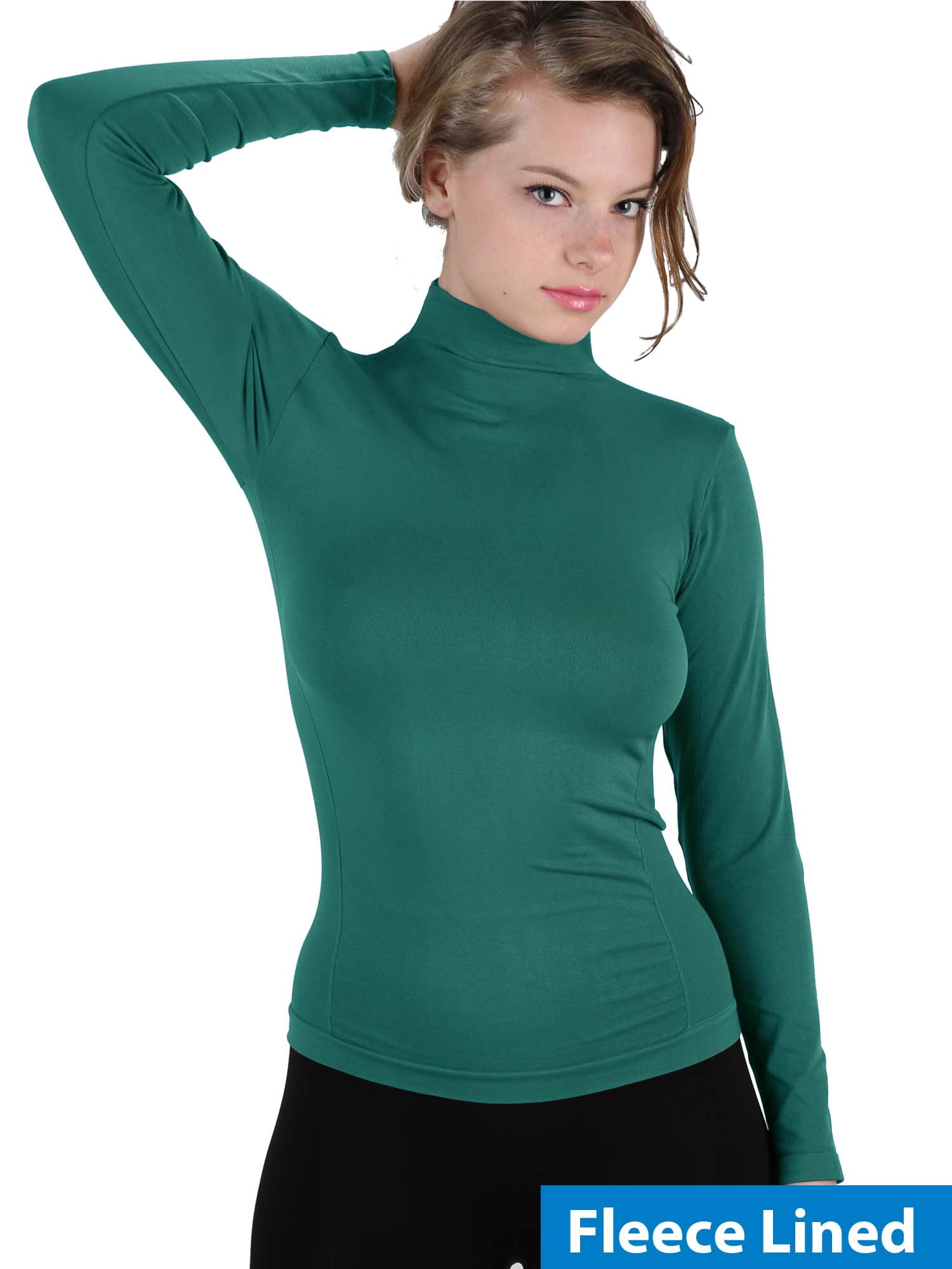 thin mock turtleneck