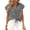 Black, variant on Womens Shirt Short Sleeve Plaid Button-Front Shirt with Tie Hem Collared Blouse Tops Dressy for Casual Office Everyday Wear