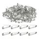 thumbnail image 1 of Uxcell 120 Pcs Alfiler de Barra de Seguridad 25mm Alfileres de Broche Plateados con Cierre de Bloqueo para Manualidades DIY Etiquetas con Nombre Insignias Fabricación de Joyas, 1 of 6