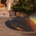 thumbnail image 5 of Sikiie Seaside Sunset Cool Dragon Nativity Christmas Tree Skirt, Jesus Christian Winter Holiday Tree Mat Decoration(30-48IN)36", 5 of 6