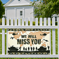 thumbnail image 4 of LUUFILx Military Farewell Banner Camouflage We Will Miss You Background Decorations Party Supplies Soldiers Deployment Backdrop Banner Veterans Event Outdoor, 4 of 8