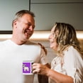 thumbnail image 3 of 3drose, Cute Miniature Schnauzer Wheaten Coat - Cartoon Dog - Purple with Pawprints, 11oz Two-tone Black Mug, 3 of 6