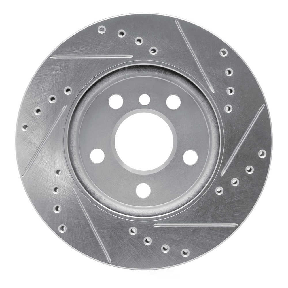 Dynamic Friction Company 631-32017L DFC Brake Rotor - Drilled And Slotted - Silver